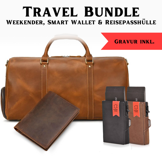 Travel Bundle: Weekender, Smart Wallet & Reisepasshülle